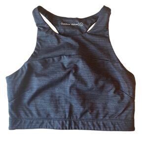 Outdoor Voices Tech Sweat Crop Gray Sports Bra - Small